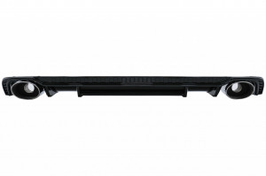 Difuzor Bara Spate Ornamente evacuare crom compatibil cu Audi A4 B9 8W Sedan Avant 2016-2018 pentru Bara S Line