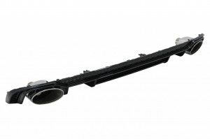 Difuzor Bara Spate Ornamente evacuare crom compatibil cu Audi A4 B9 8W Sedan Avant 2016-2018 pentru Bara S Line - Img 4