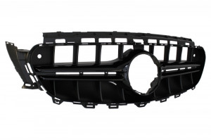 Difuzor Bara Spate si Grila Centrala fara Camera 360 compatibil cu Mercedes E-Class C238 AMG Sport Line 2016-> E53 Design Negru Complet - Img 3