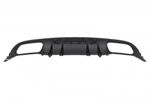 Difuzor Bara Spate si Ornamente Bara Spate Flapsuri compatibil cu Mercedes C-Class C205 A205 Coupe Cabriolet 2014-2019 Facelift C63S Design Negru - Img 6
