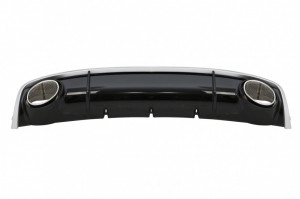 Difuzor Bara Spate si Ornamente Evacuare compatibil cu Audi A4 B8 Pre Facelift 2007-2011 Sedan Avant RS4 Desing - Img 8