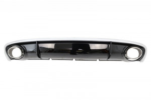 Difuzor Bara Spate si Ornamente Evacuare compatibil cu AUDI A4 B8 Facelift 2012-2015 Sedan Avant RS4 Design