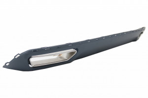 Difuzor Bara Spate si Ornamente Evacuare compatibil cu AUDI A6 4G 2010-2014 Facelift W12 Design - Img 3