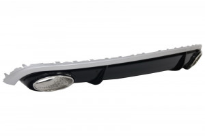 Difuzor Bara Spate si Ornamente Evacuare compatibil cu AUDI A7 4G 2010-2014 RS7 Design - Img 3
