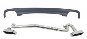 Difuzor de aer compatibil cu BMW Seria 5 F10 2011-2017 cu Sistem Evacuare M550i Design