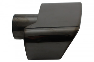 Difuzor de aer cu Evacuare Dubla si Ornamente Editie Neagra compatibil cu BMW F10 F11 Seria 5 2011-2017 M-Performance 550i Design - Img 8