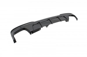Difuzor de aer cu evacuare dubla si Tobe Ornamente compatibil cu BMW F10 F11 Seria 5 2011-2017 M-Performance Design Negru Lucios - Img 3