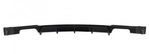 Difuzor Spate Evacuare Dubla Negru Lucios cu Ornamente Evacuare Negre M-Power compatibil cu BMW Seria 3 2011-> F30 F31 M Performance Sport Design - Img 3