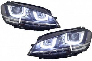 Faruri 3D LED compatibil cu VW Golf VII 2012-2017 R-Line LED Turn Light - Img 3