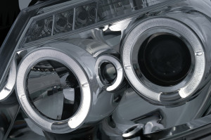 Faruri Angel Eyes compatibil cu Toyota Hilux 2005-2011 Crom - Img 3