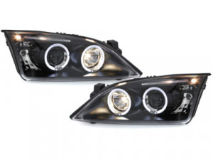 Faruri compatibil cu FORD Mondeo 2000-2007 pozitie angeleyes negru - Img 3