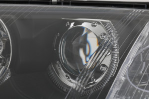 Faruri compatibil cu VW Passat B5 2000-2005 Angel Eyes Negru - Img 4