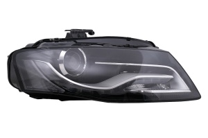 Faruri Cu Lumini de zi Integrate LED (DRL) compatibil cu Audi A4 B8 8K 2009-2011 Negre - Img 2