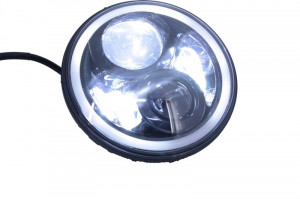 Faruri Full LED CREE Dublu Proiector compatibil cu Jeep Wrangler JK TJ LJ 1997-2006, Wrangler 2007-2014 - Img 3