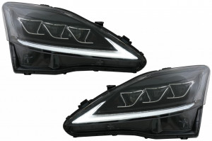 Faruri Full LED Semnal Dinamic compatibil cu LEXUS XE20 2006-2013 Negru