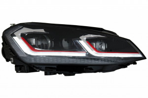 Faruri LED compatibil cu VW Golf 7 VII 2012-2017 Facelift G7.5 GTI Look cu Semnal Dinamic - Img 4