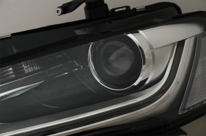Faruri LED DRL compatibil cu Audi A4 B8.5 Facelift 2012-2015 Negru - Img 3