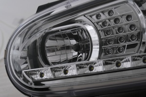 Faruri LED DRL compatibil cu VW Golf IV 4 1997-2003 Crom - Img 3