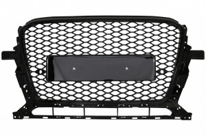 Grila Bara Fata compatibil cu Audi Q5 8R Facelift 2012-2015 Negru Lucios