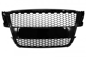 Grila Centrala compatibil cu Audi A5 2007-2011 RS Design Negru Lucios