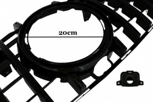 Grila Centrala compatibil cu Mercedes GLS X166 Facelift 2016-2018 GTR Design Black - Img 7
