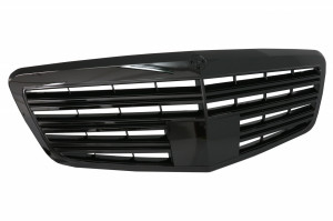 Grila Centrala compatibil cu Mercedes S-Class W221 Facelift 2010-2013 S65 Design Negru Lucios - Img 2