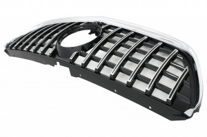 Grila Centrala compatibil cu Mercedes V-Class W447 2014-2019 GTR Panamericana Design Negru Crom - Img 3