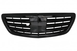 Grila Centrala compatibil cu MERCEDES W222 S-Class 2014-2020 S63 S65 Design Negru Lucios