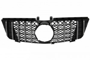 Grila centrala compatibila cu Mercedes ML W164 2008-2011 Negru Crom GTR Panamericana Design