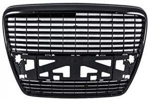 Grila Centrala Fara Emblema compatibil cu Audi A6 C6 2004-2011 Limousine Avant RS Design Negru lucios