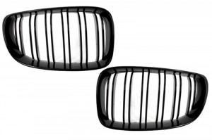 Grile Centrale compatibil cu BMW Seria 1 E81 E82 E87 E88 M1 M 2007-2011 LCI facelift Negru Lucios M Design