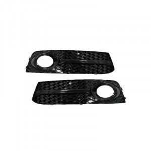 Grile Laterale Bara Fata compatibil cu AUDI A4 B8 8K 2007-2011 S4 Design Negru Lucios