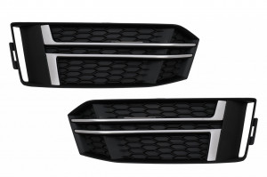 Grile Laterale compatibil cu Audi A4 B9 Sedan Avant 2016-2018 S-Line Silver Edition