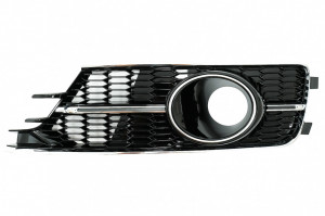 Grile Laterale compatibil cu AUDI A6 C7 4G Facelift 2015-2018 Negru Lucios si Crom - Img 2