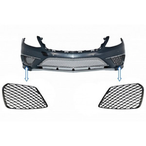 Grile Laterale compatibil cu MERCEDES Benz S-Class W222 2013-2020 S63 Desing Negru Lucios
