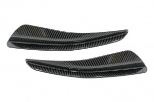Ornamente bara fata flapsuri compatibil cu VW Golf 8 Mk8 MQB GTI, R-Line 2020-> Carbon Look