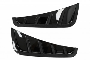 Ornamente bara fata flapsuri Negru Lucios compatibil cu Mercedes C-Class W205 S205 Facelift 2018-2020 Sedan T-Model