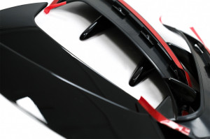 Ornamente Bara Spate Flapsuri compatibil cu MERCEDES A Class W177 2018-> A35 Design Negru Lucios - Img 4