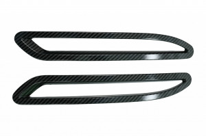 Ornamente Rama Reflectorizanti Bara Spate compatibil cu Mercedes A-Class W177 V177 AMG Line 2018-> Carbon - Img 2