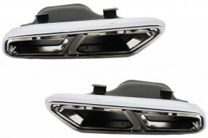Ornamente tobe compatibil cu sistemul de evacuare Mercedes S-Class W222 E-Class W212 S212 Facelift CLS W218 SL-Class R231 E65 S65 SL65 Design - Img 2