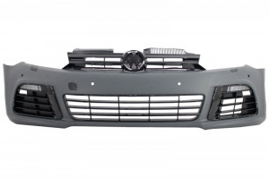 Pachet Complet Exterior compatibil cu VW Golf VI 6 MK6 2008-2013 R20 Look cu Praguri Laterale - Img 2