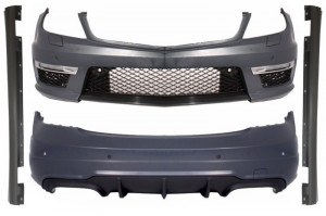 Pachet Exterior compatibil cu Mercedes C-Class W204 2007-2015 Facelift C63 Design
