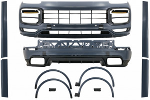 Pachet Exterior Complet compatibil cu Porsche Cayenne 9Y0 2018-> Conversie la Turbo sau Aero Design - Img 2