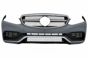 Pachet Exterior Complet cu Ornamente Evacuare Negre compatibil cu Mercedes E-Class W212 Facelift 2013-2016 E63 Design - Img 2
