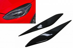 Pleoape Faruri compatibil cu Ford Fiesta Mk8 2017-2021 Negru Lucios