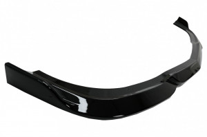 Prelungire Bara Fata compatibil cu Mercedes C-Class W204 Sport Line Facelift (2011-2015) Negru Lucios - Img 5