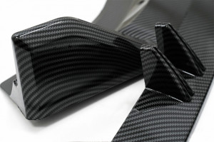 Prelungire Bara Fata Lip compatibil cu Audi A4 B9 8W S-Line (2016-2018) Carbon Look - Img 3
