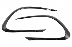 Prelungiri Bara Fata compatibil cu MERCEDES CLA W117 FACELIFT (2016-2018) CLA45 Desing Negru Lucios - Img 6