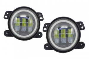 Proiectoare Ceata Full LED CREE Dublu compatibil cu JEEP Wrangler JK 2007-2017