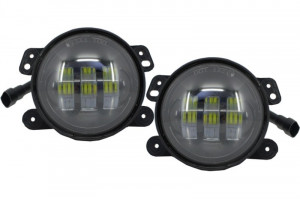 Proiectoare Full LED CREE Dublu Proiector compatibil cu Jeep Wrangler JK TJ LJ 2007-2017